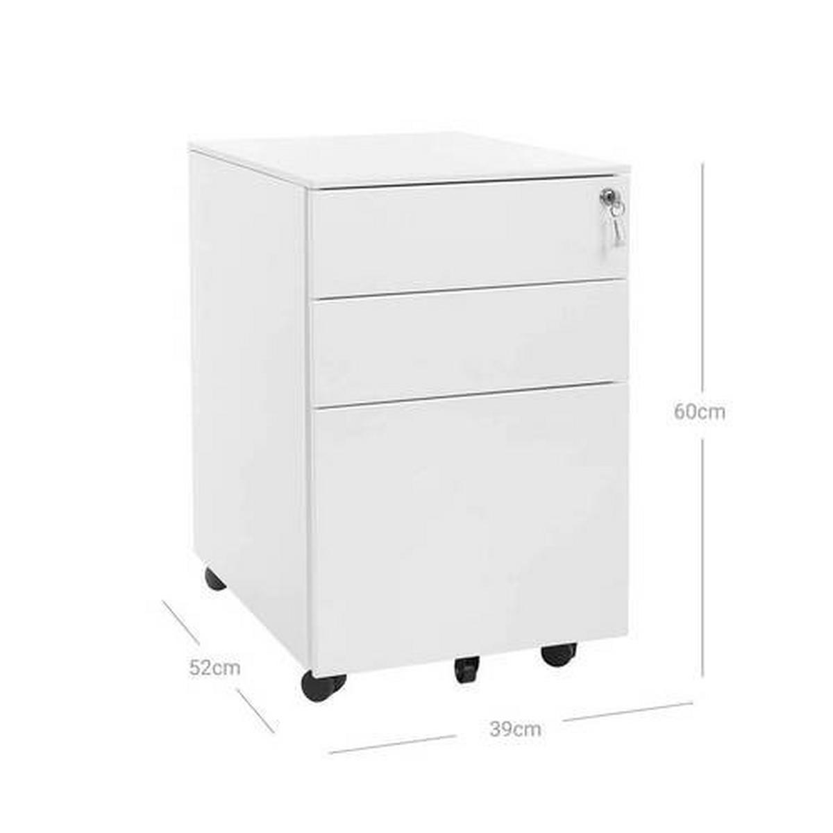 ROLLCONTAINER Weiß  - Weiß, Basics, Metall (39/60/52cm) - Boxxx