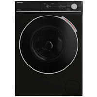 WASCHMASCHINE  - Schwarz, Basics (59,7/84,5/58,2cm) - Sharp