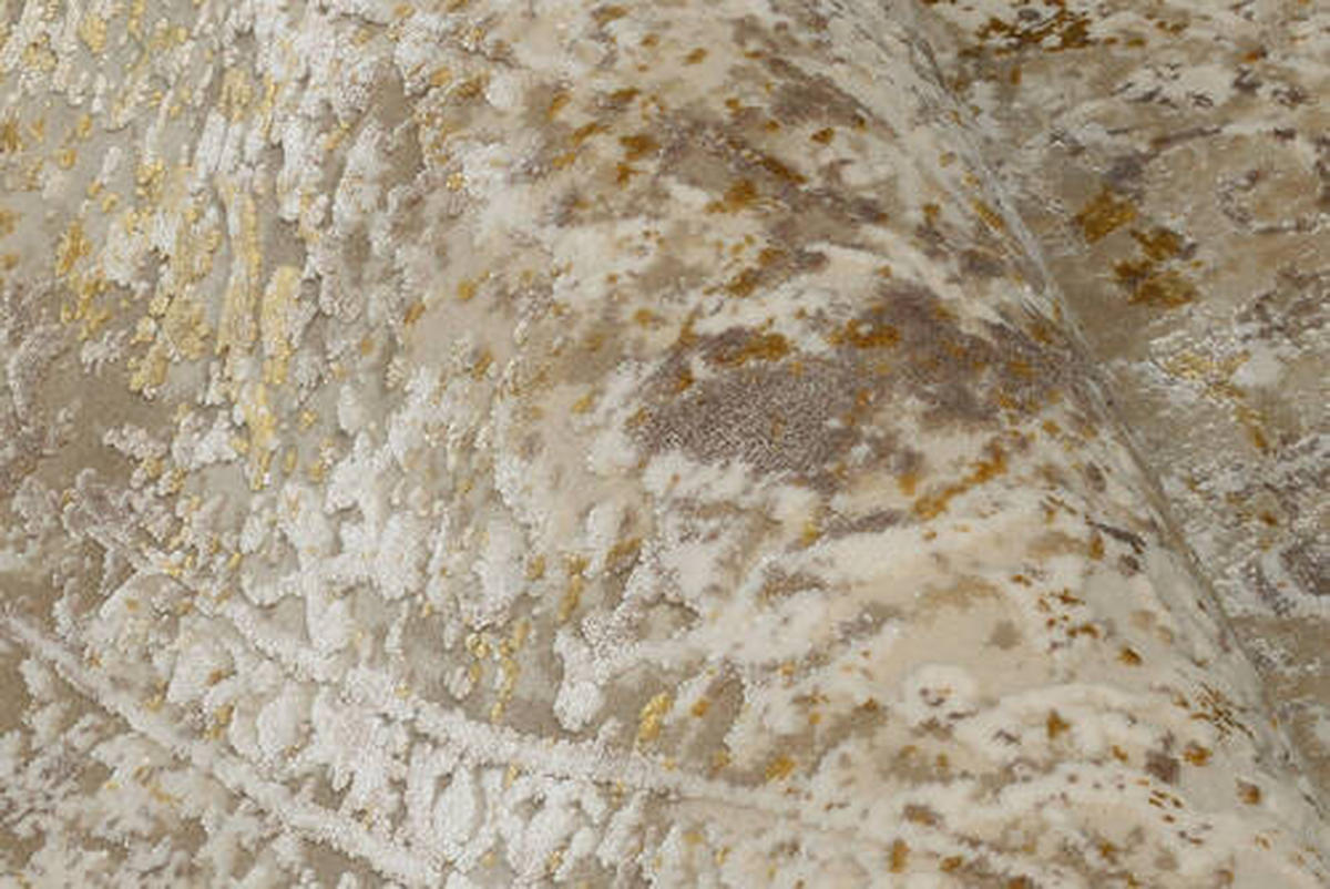 VINTAGE-TEPPICH 67/130 cm Avignon Goldfarben, Beige  - Beige/Goldfarben, Design, Textil (67/130cm) - Dieter Knoll