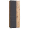 HOCHSCHRANK 65/180/35 cm  - Eiche Wotan/Grau, MODERN, Holzwerkstoff (65/180/35cm) - Held