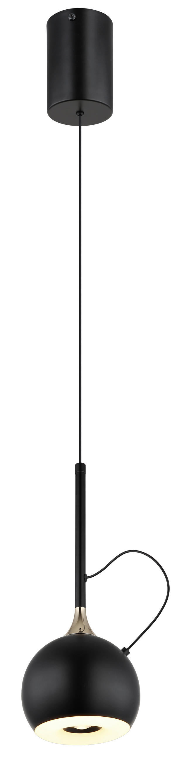 ZÁVĚSNÉ LED SVÍTIDLO, 12/150 cm  - bílá/černá, Design, kov/plast (12/150cm) - Globo