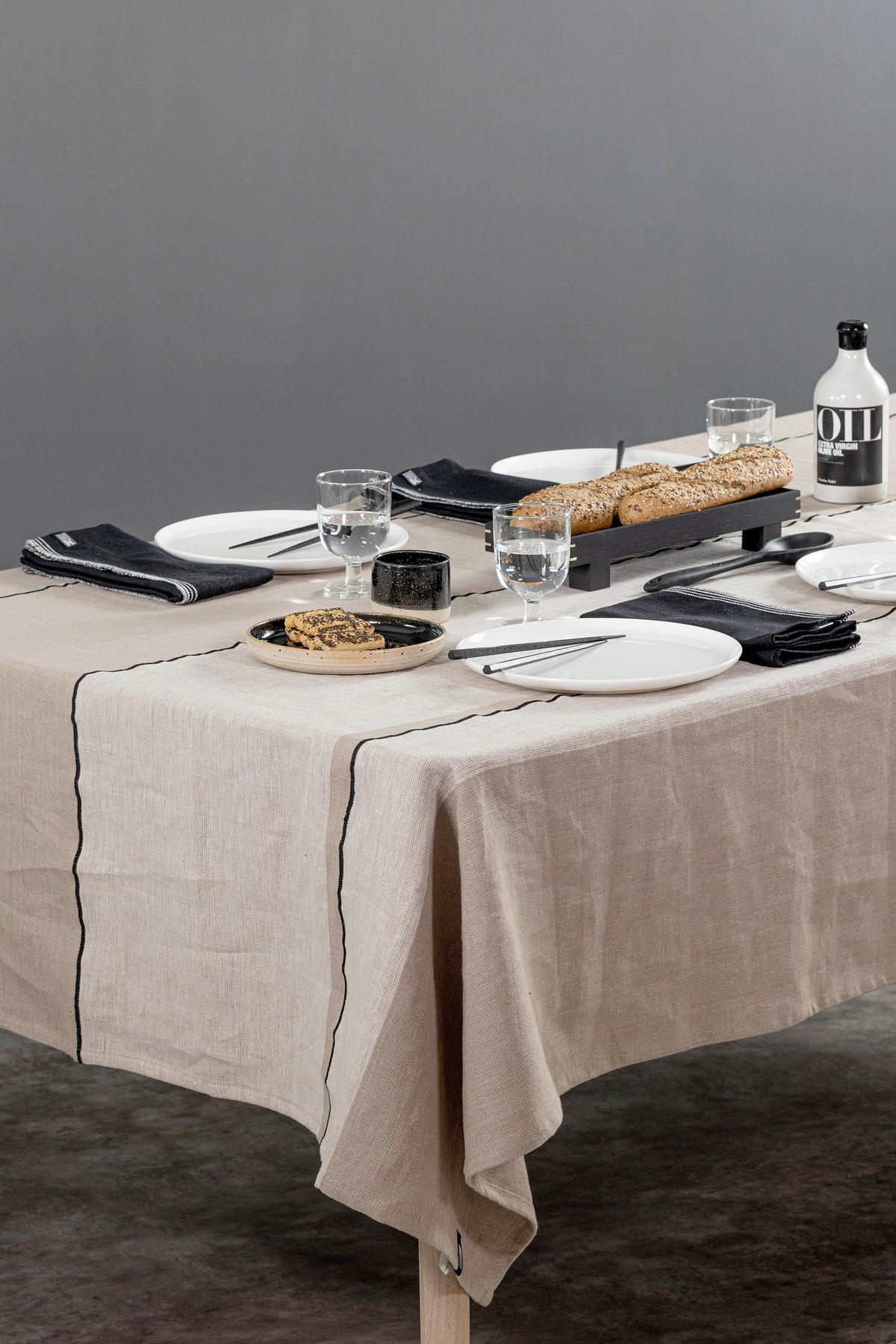 BORDSDUK ÖDA textil beige, ljusbrun 156/250 cm  - beige/ljusbrun, Trend, textil (156/250cm) - Markslöjd