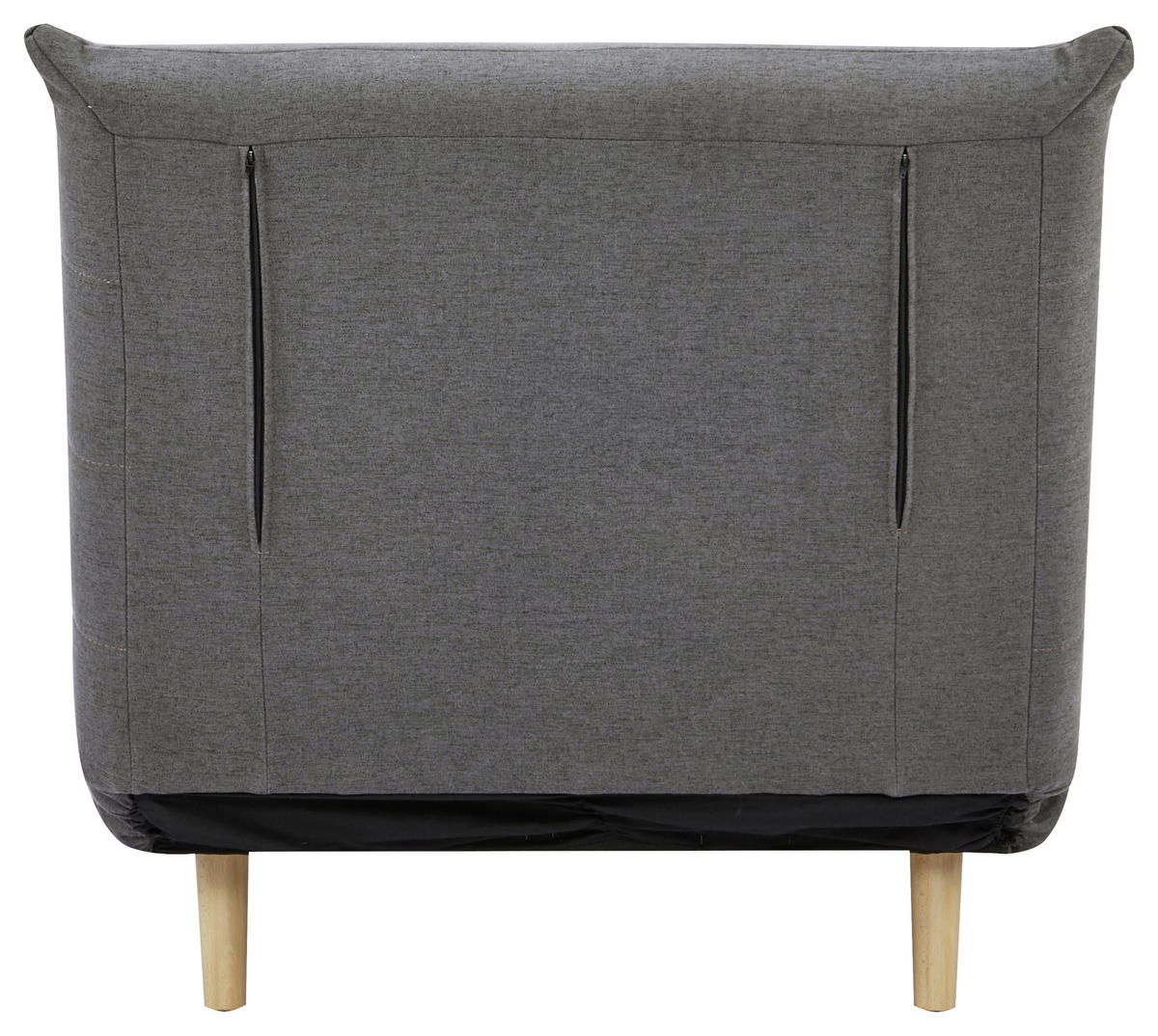 SCHLAFSESSEL Webstoff Grau, Hellgrau    - Hellgrau/Naturfarben, MODERN, Holz/Kunststoff (77/84/91cm) - Livetastic