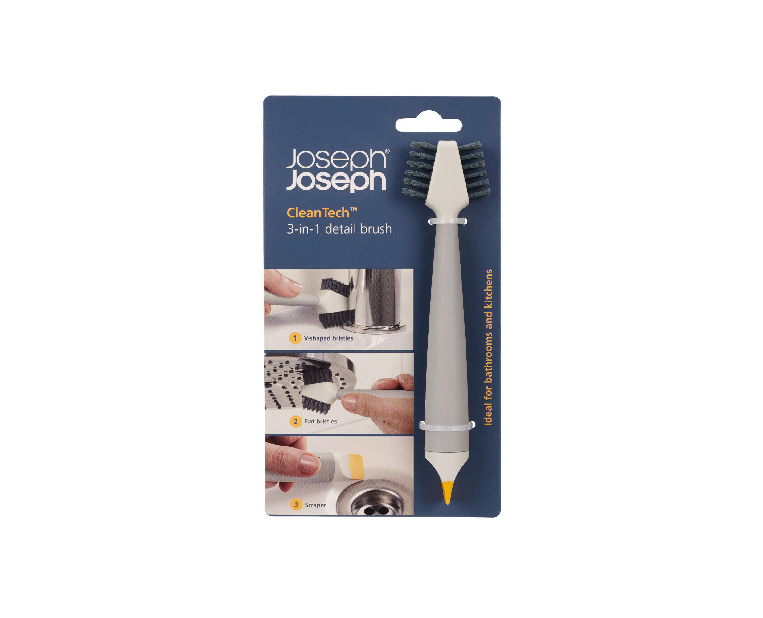 ČETKA ZA ČIŠĆENJE - siva, Osnovno, plastika (5/18/3cm) - Joseph Joseph