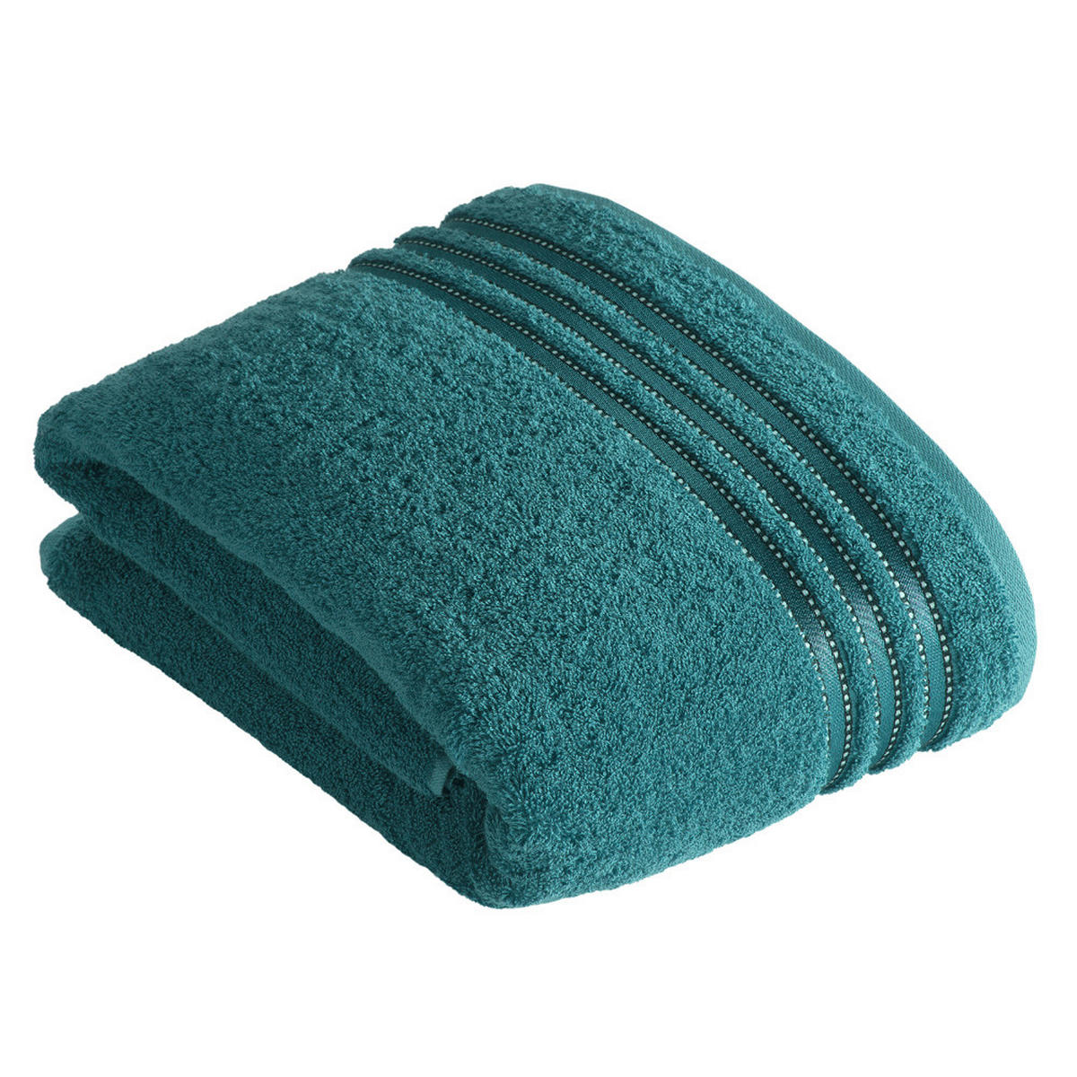 BADETUCH Cult de Luxe Grün 150/100 cm  - Grün, Basics, Textil (150/100cm) - Vossen