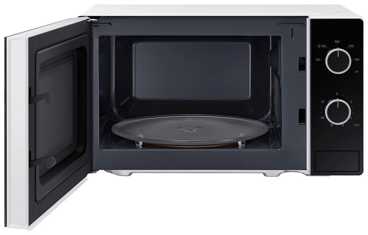 MIKROWELLE MS20A3010AH/EG  - Schwarz/Weiß, Basics, Glas/Metall (48,8/29,1/38,0cm) - Samsung