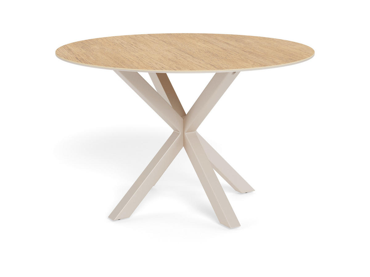 ESSTISCH in Metall, Glas, Keramik 119/119/75,5 cm  - Eichefarben/Grau, MODERN, Glas/Keramik (119/119/75,5cm) - MID.YOU