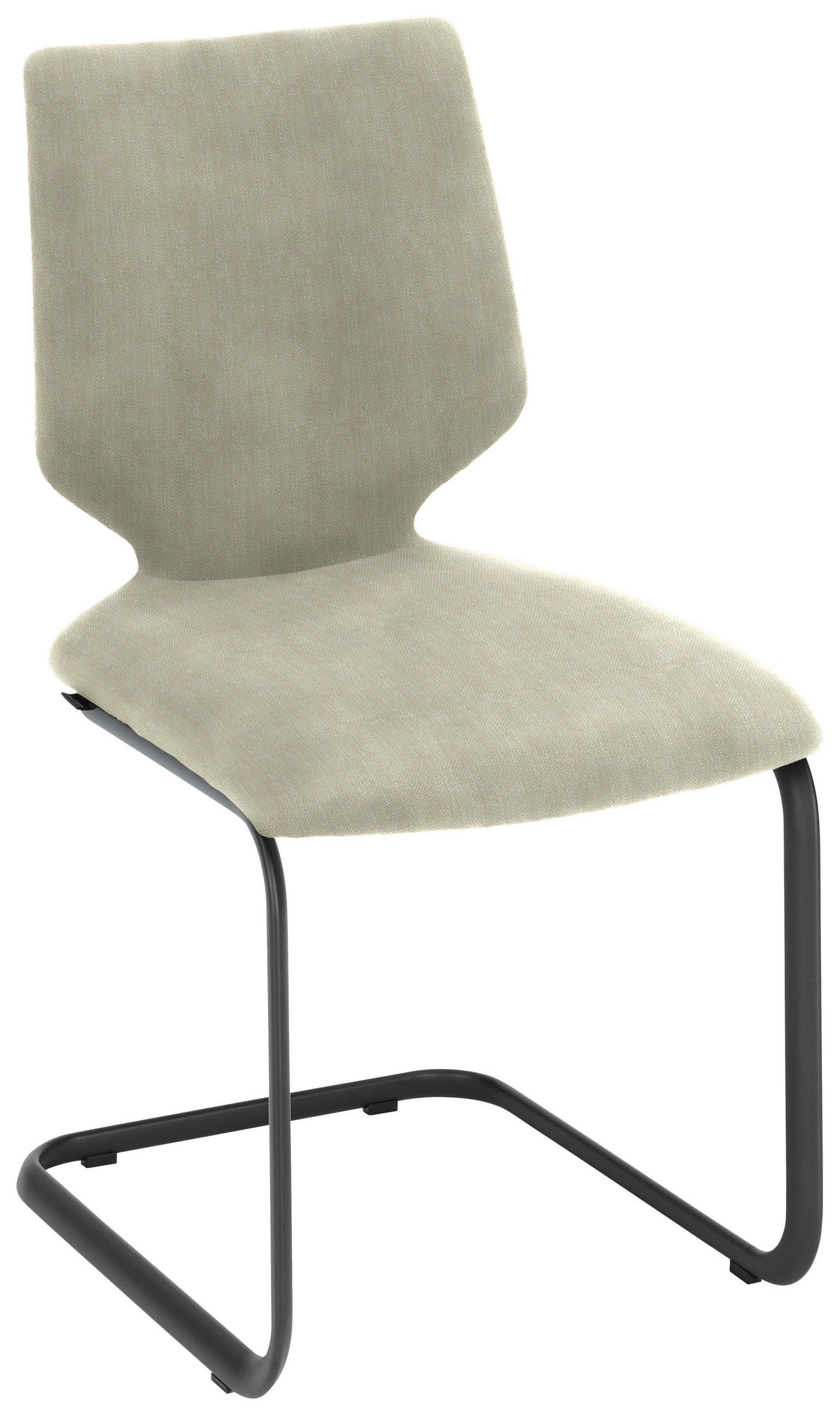 SCHWINGSTUHL  in Stahl Struktur  - Sandfarben/Anthrazit, Design, Textil/Metall (50/91/61cm) - Venjakob