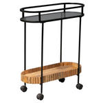 SERVIERWAGEN in Braun - Schwarz/Braun, Design, Glas/Holz (70/30/86cm) - Landscape