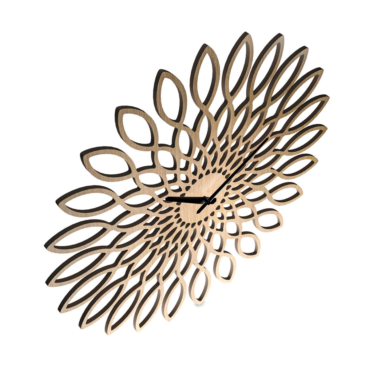 WANDUHR  Naturfarben 60 cm  - Naturfarben, Basics, Holz (60cm)