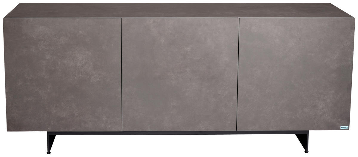 SIDEBOARD  180/75/50 cm 1 Schublade(n)  - Anthrazit/Schwarz, Design, Keramik/Holzwerkstoff (180/75/50cm) - Belluti