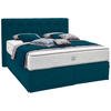 BOXSPRINGBETT 180/200 cm  in Petrol  - Petrol, Konventionell, Textil (180/200cm) - Ambiente