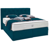 BOXSPRINGBETT 180/200 cm  in Petrol  - Petrol, KONVENTIONELL, Textil (180/200cm) - Ambiente