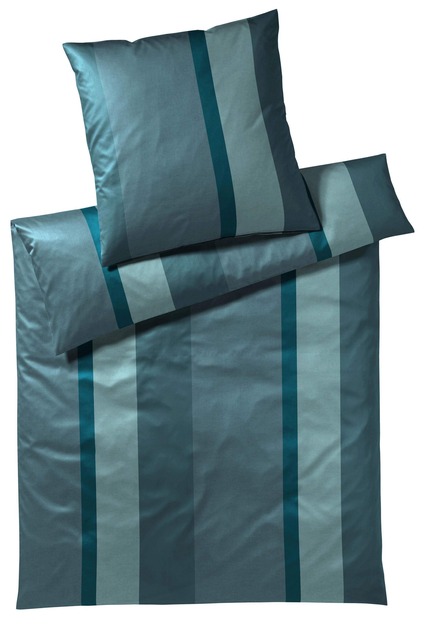 BETTWÄSCHE Set Perkal 240/220 cm  - Petrol, Basics, Textil (240/220cm) - Yes for bed