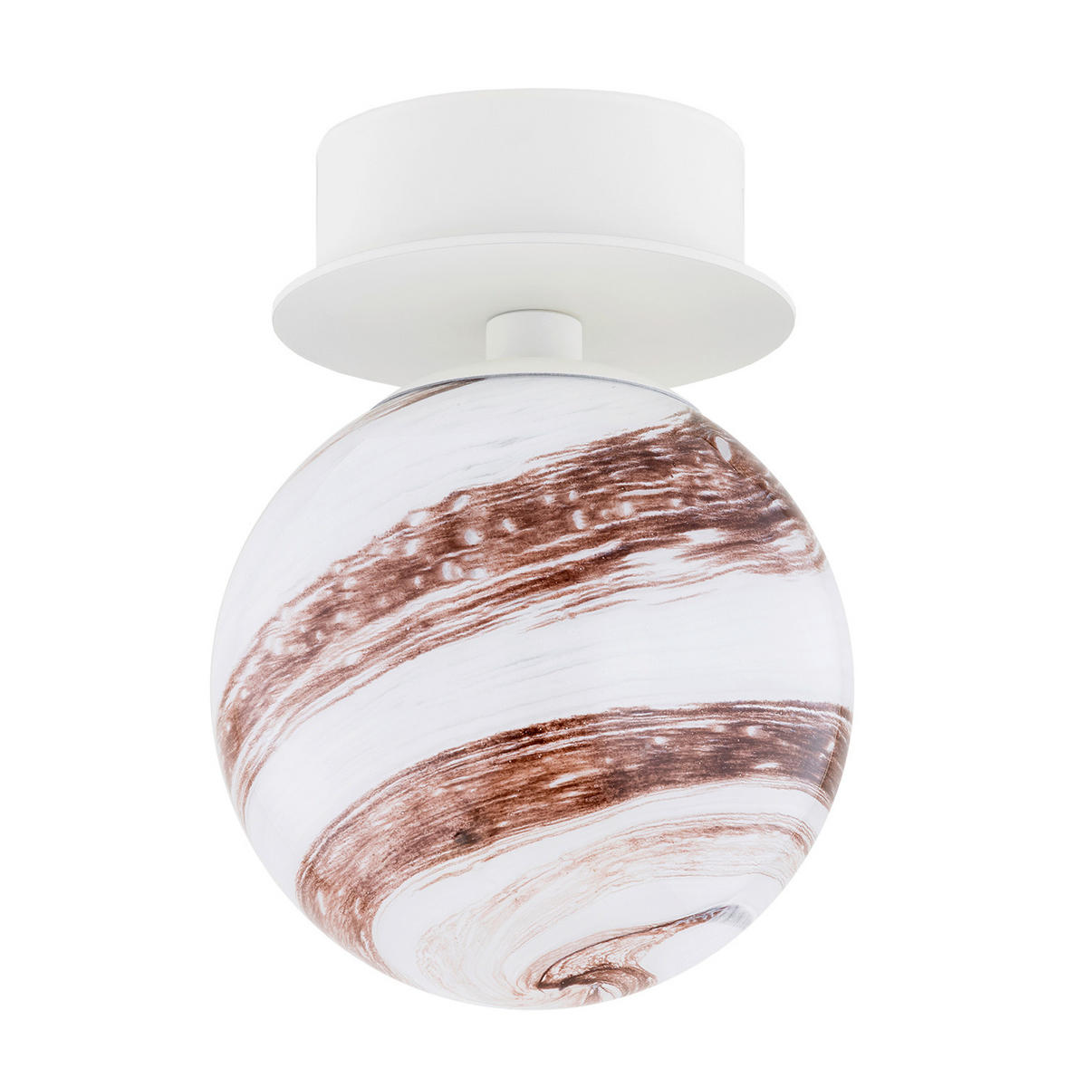 WANDLEUCHTE 16/12/12 cm   - Alabasterfarben/Weiß, KONVENTIONELL, Glas/Metall (16/12/12cm)