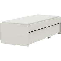 STAURAUMBETT 90/200 cm  in Weiss   - Weiss, Design, Holzwerkstoff (90/200cm) - Cantus