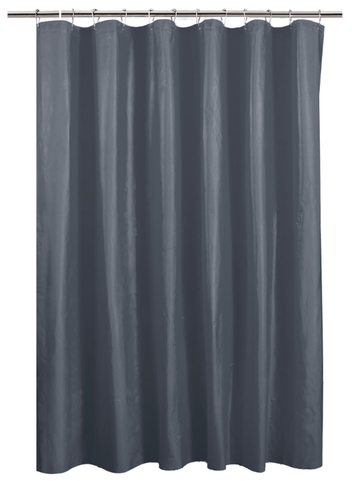 ZAVJESA ZA TUŠ  antracit  TINA  - antracit, Basics, tekstil (180/200cm) - Boxxx