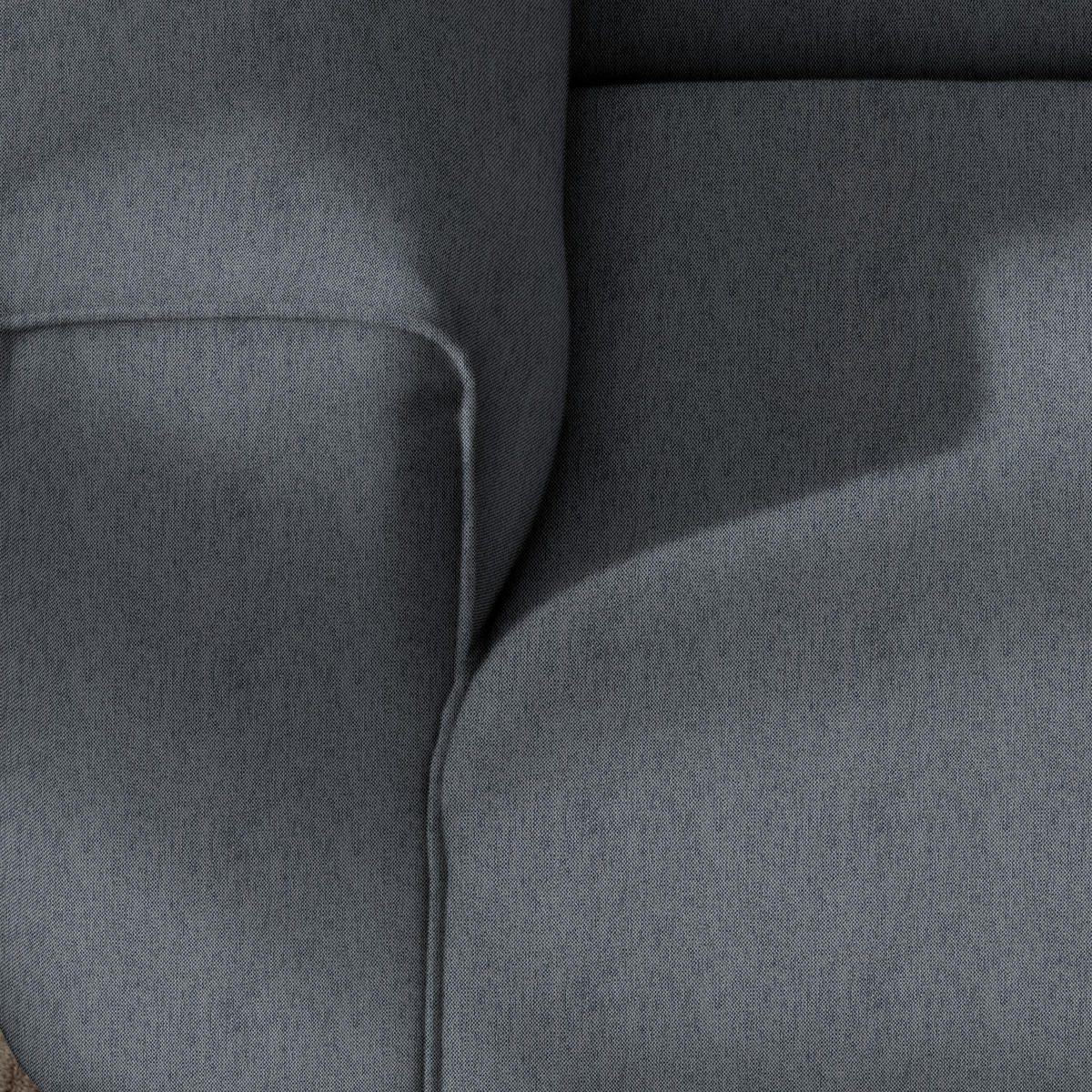 ECKSOFA in Webstoff Dunkelgrau  265/171 cm  - Dunkelgrau/Schwarz, Design, Kunststoff/Textil (265/171cm) - home24