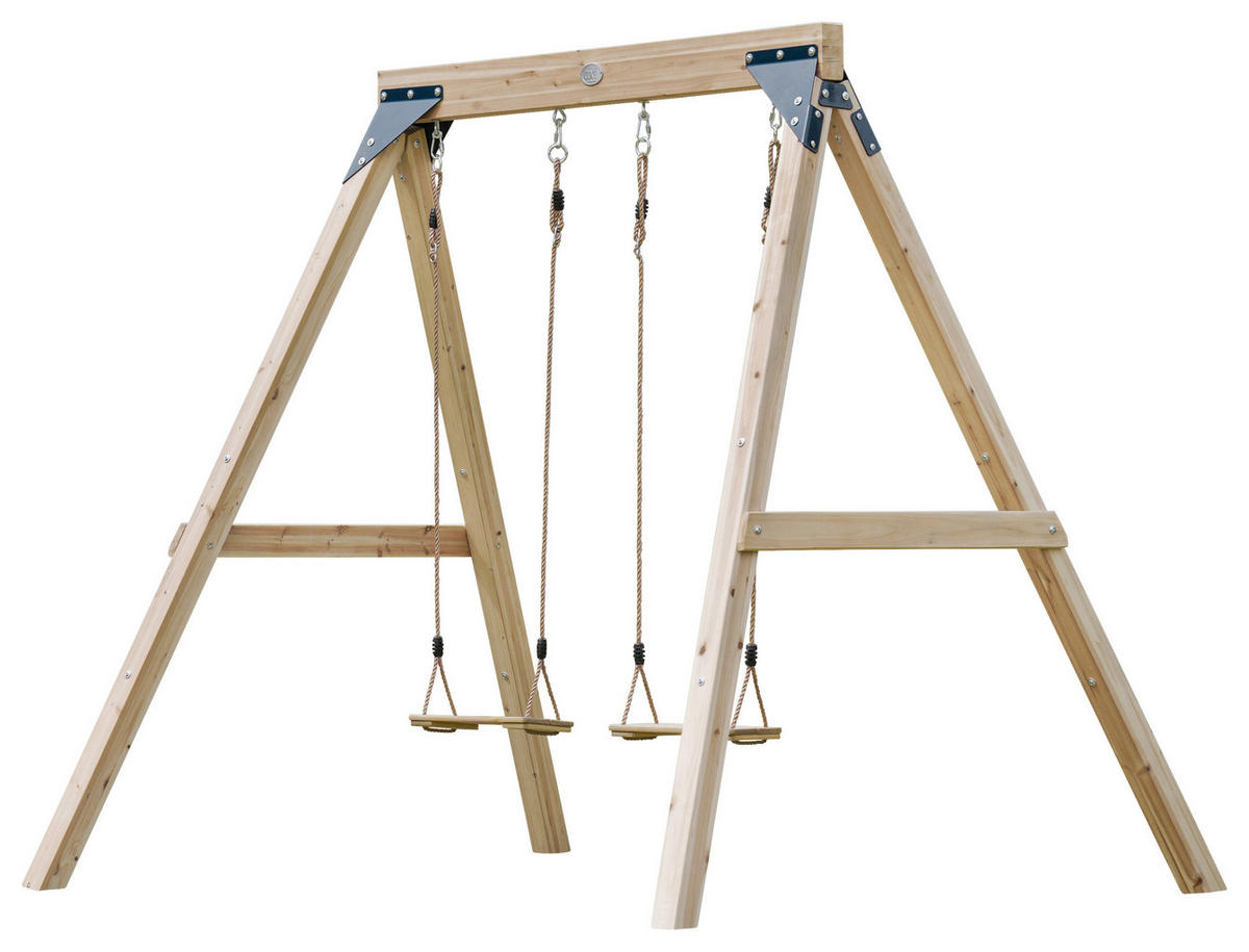 SCHAUKEL Braun  - Braun, KONVENTIONELL, Holz/Metall (224/208/186cm) - Ambia Garden
