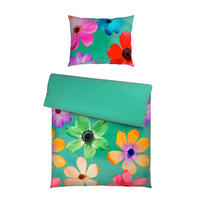 WENDEBETTWÄSCHE Satin 140/200 cm  - Multicolor/Grün, Trend, Textil (140/200cm) - Esposa