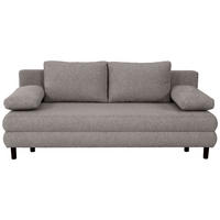 SCHLAFSOFA in Textil Dunkelgrau  - Dunkelgrau/Schwarz, Design, Textil/Metall (197/84/92,5cm) - home24