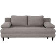 SCHLAFSOFA Lia in Webstoff Dunkelgrau  - Dunkelgrau/Schwarz, Design, Textil/Metall (197/84/92,5cm) - Hom`in