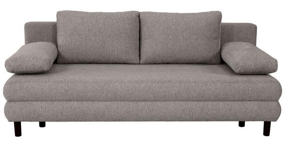 SCHLAFSOFA Lia in Webstoff Dunkelgrau  - Dunkelgrau/Schwarz, Design, Textil/Metall (197/84/92,5cm) - Hom`in