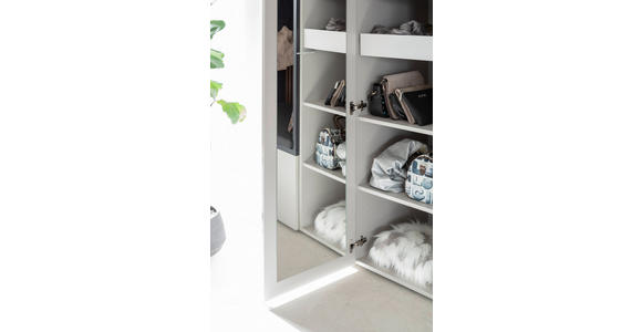 GARDEROBE 6-teilig in 250/233/59 cm - Anthrazit/Nussbaumfarben, Design, Holz/Holzwerkstoff (250/233/59cm) - Moderano