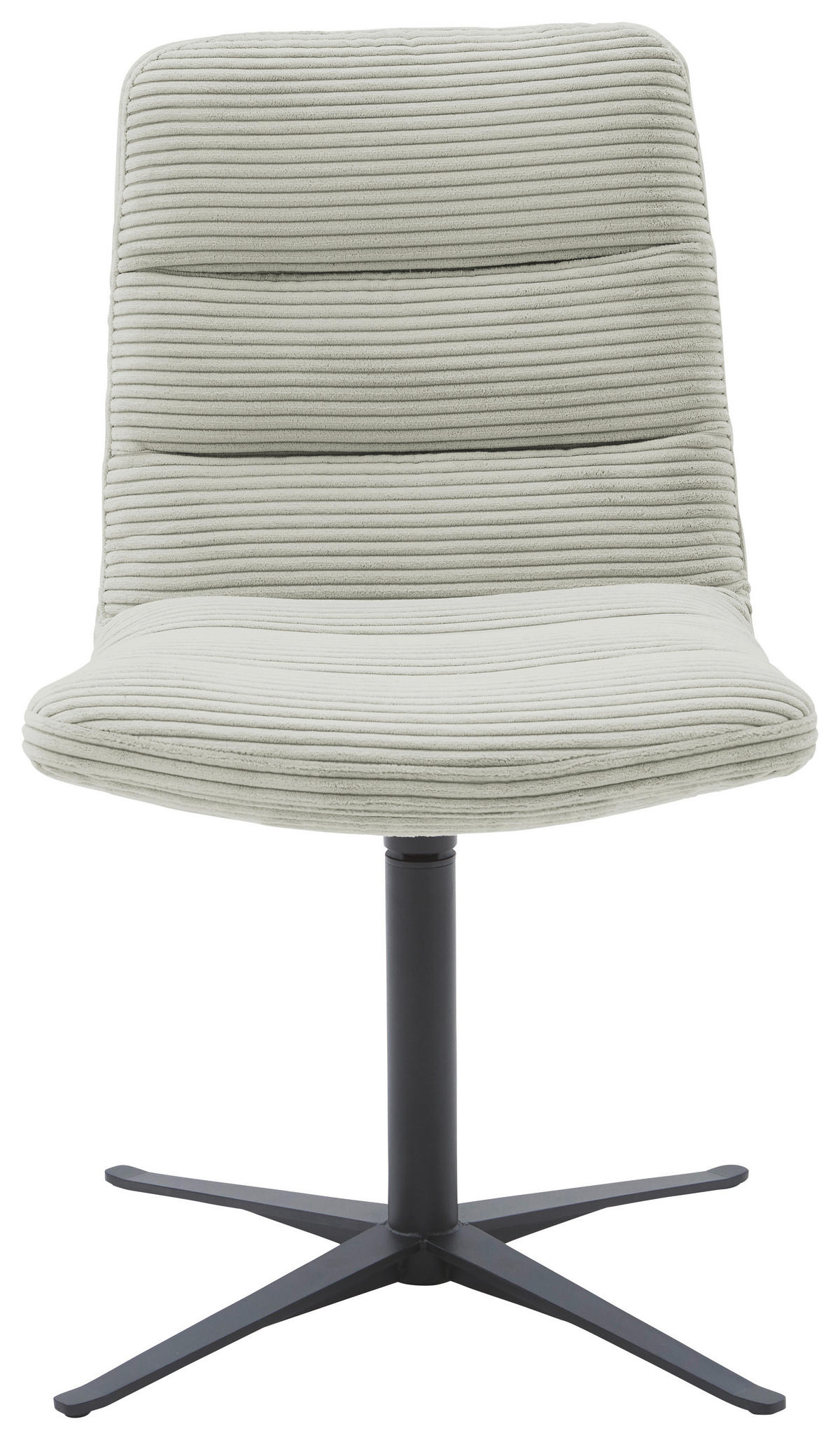 STUHL  in Cord  - Greige/Schwarz, Design, Textil/Metall (52/88/66cm) - Dieter Knoll