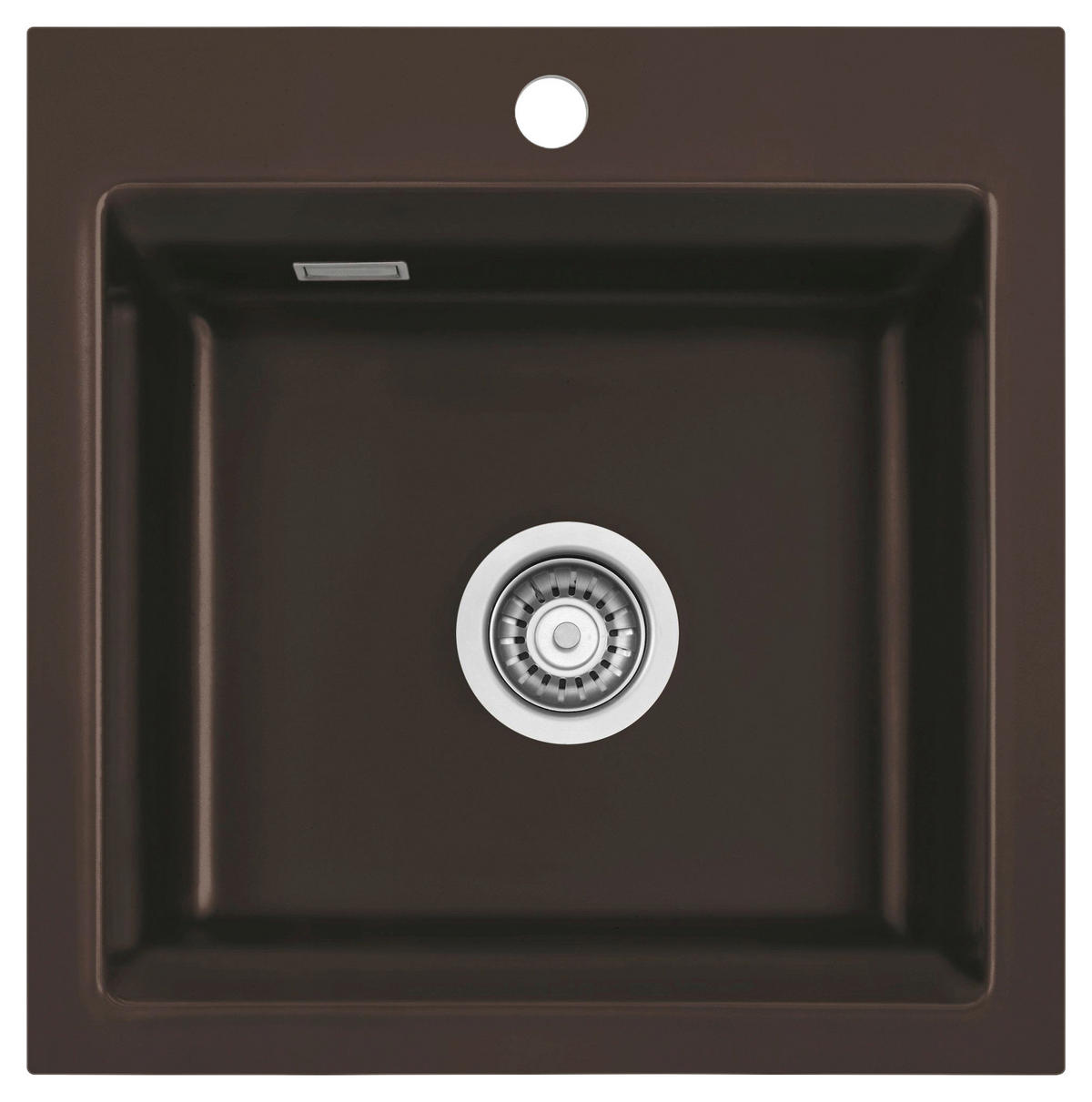 SPÜLE Kara 51 / 50030165  - Braun, Basics, Keramik (51/20/51cm) - Systemceram