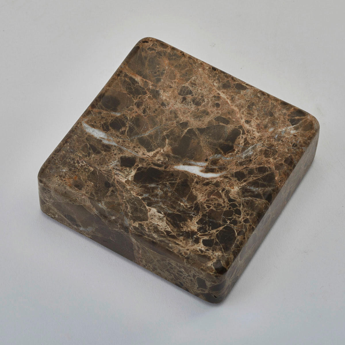 POSUDA ZA SAPUN  smeđa  kamen  HAMMAM  - smeđa, Konvencionalno, kamen (10/10/3cm) - Aquanova