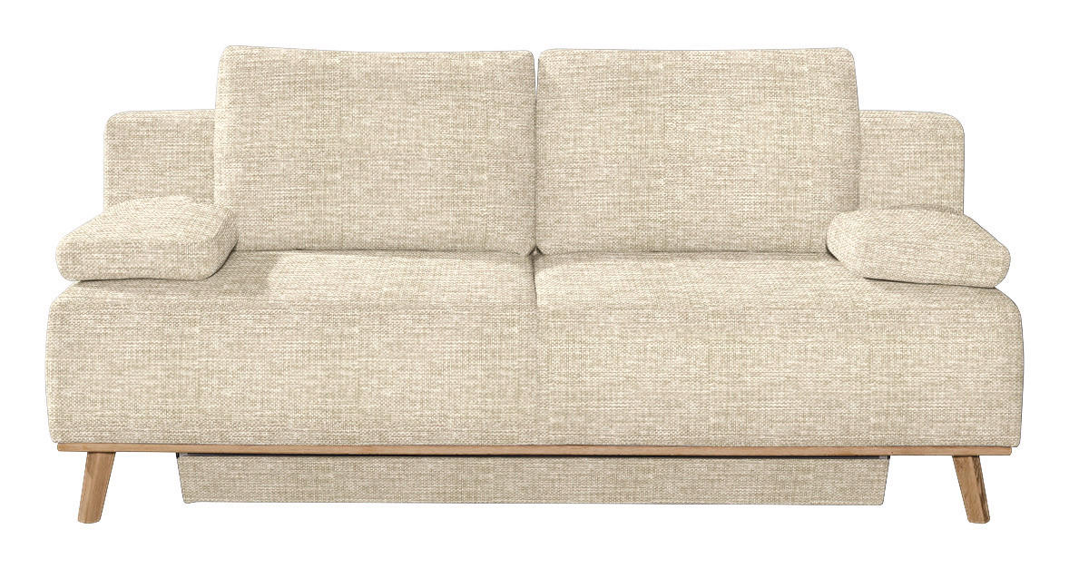 BOXSPRINGSOFA in Beige  - Beige, Design, Holz/Textil (203/97/107cm) - Dieter Knoll
