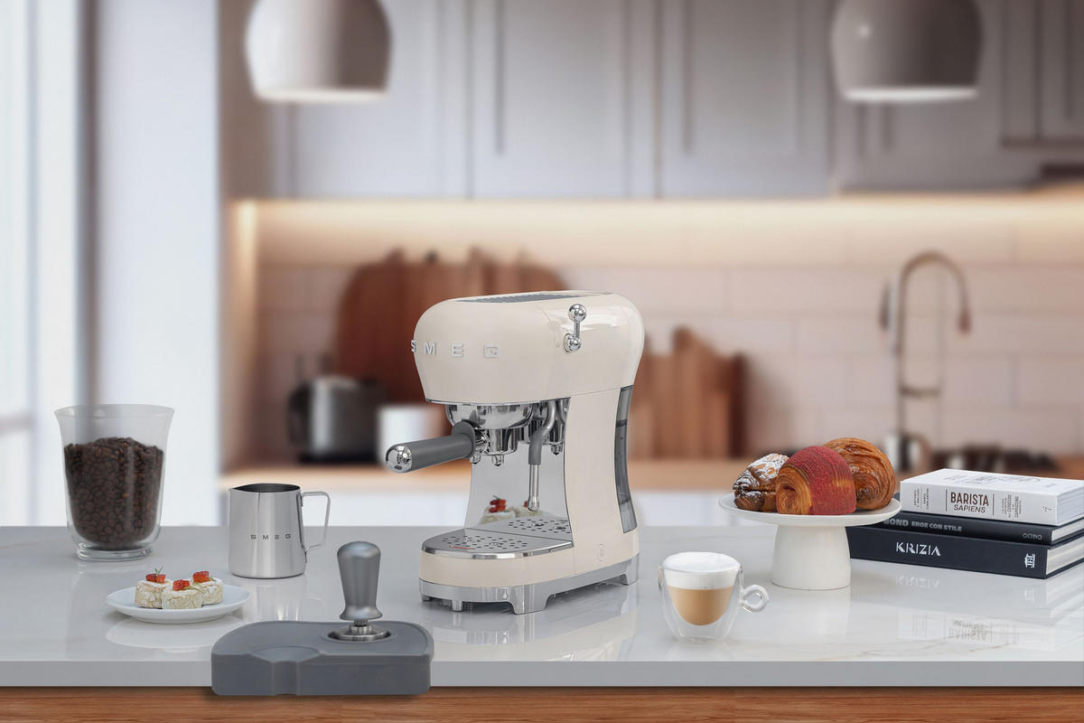 ESPRESSOMASCHINE 50´s Style  - Creme, Design, Kunststoff/Metall (14,9/33/32,9cm) - SMEG