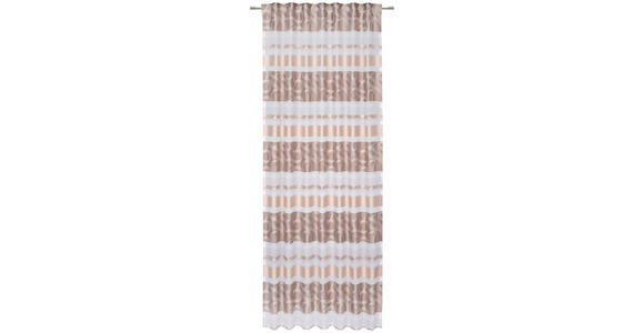 FERTIGVORHANG halbtransparent  - Beige, Design, Textil (140/255cm) - Novel