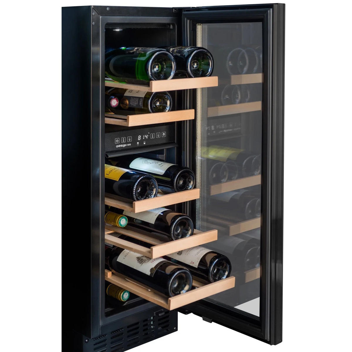 WEINKÜHLSCHRANK AVU31D88  - Basics, Glas/Holz (29,5/88,00/57,5cm)