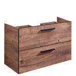 WASCHTISCHUNTERSCHRANK 71/51/44 cm  - Eichefarben/Schwarz, Design, Holzwerkstoff/Metall (71/51/44cm) - Xora