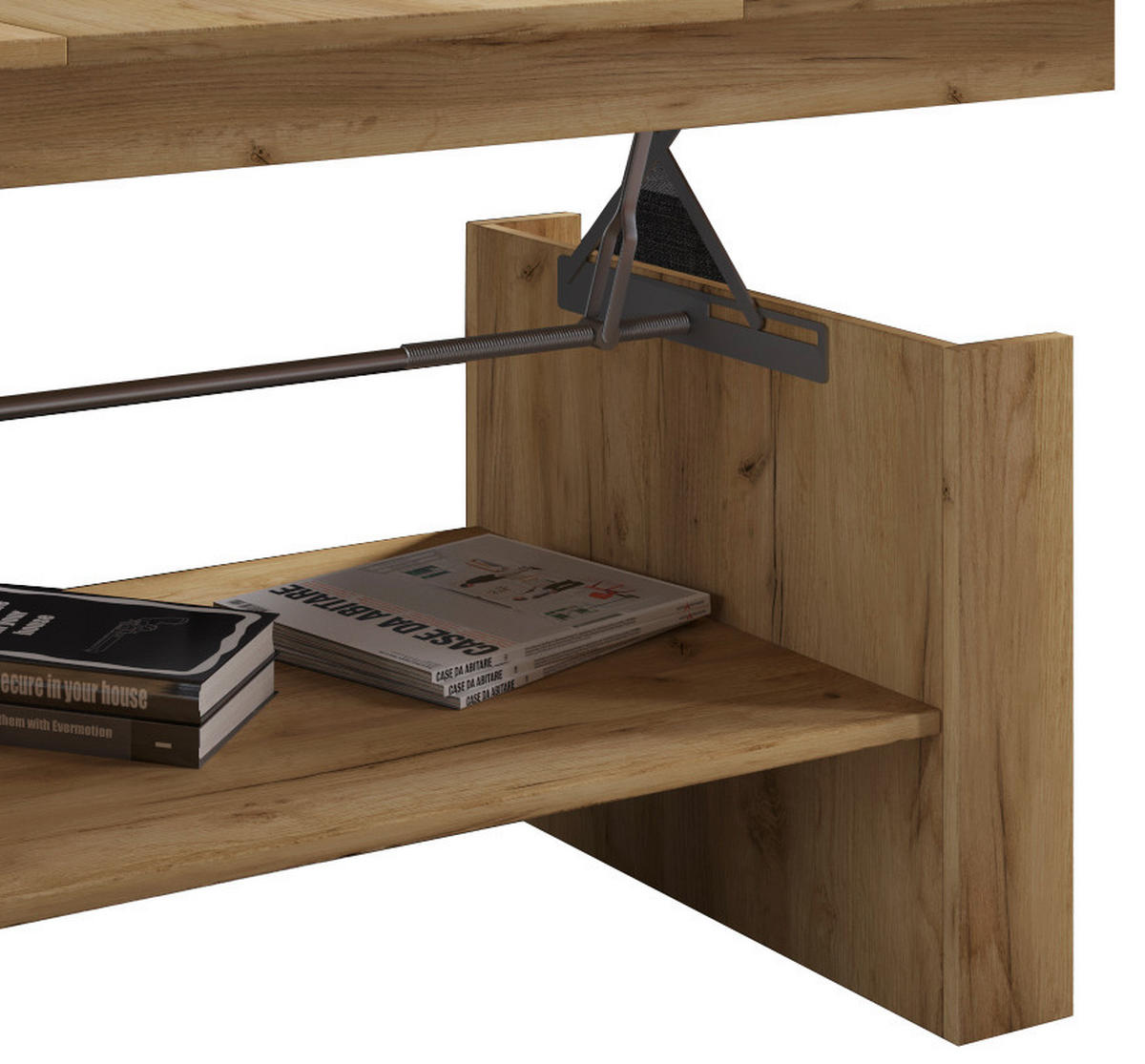 COUCHTISCH in Holzwerkstoff 65/115/52,5 cm  - Eichefarben/Honig, Basics, Holzwerkstoff (65/115/52,5cm) - MID.YOU