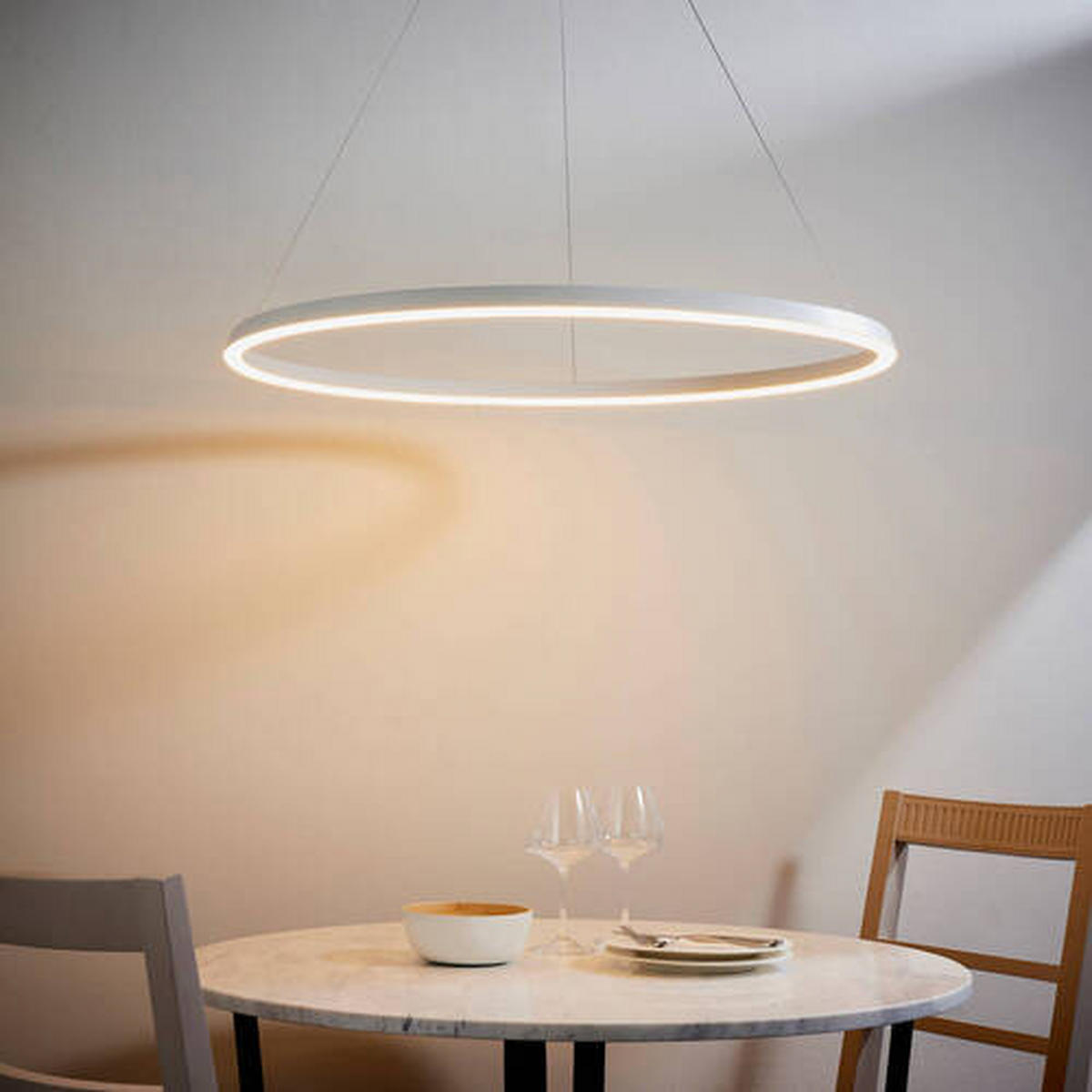 LED-HÄNGELEUCHTE 80/150 cm  - Bronzefarben, Design, Kunststoff/Metall (80/150cm) - ENDON