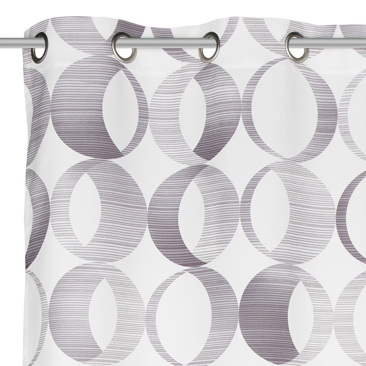 ÖSENSCHAL Bellina blickdicht 140/255 cm   - Silberfarben, LIFESTYLE, Textil (140/255cm) - Novel