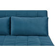 SCHLAFSOFA Samt Dunkelblau  - Schwarz/Dunkelblau, Design, Holz/Textil (143/82/91cm) - Carryhome