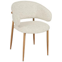 ARMLEHNSTUHL  Stoffauswahl Webstoff  Eichefarben, Beige  - Eichefarben/Beige, Design, Textil/Metall (58/81/60cm) - Novel