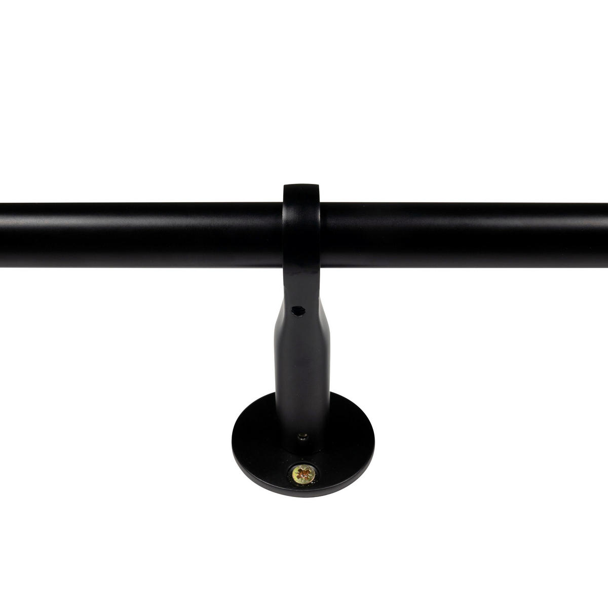 VORHANGSTANGENSET  120 cm  - Schwarz, Design, Metall (120cm)