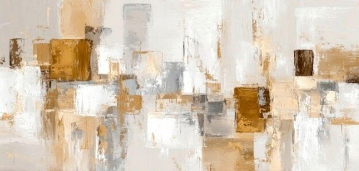 LEINWANDBILD Abstraktes 115/55 cm  - Multicolor, Basics, Holz/Papier (115/55cm) - Euroart