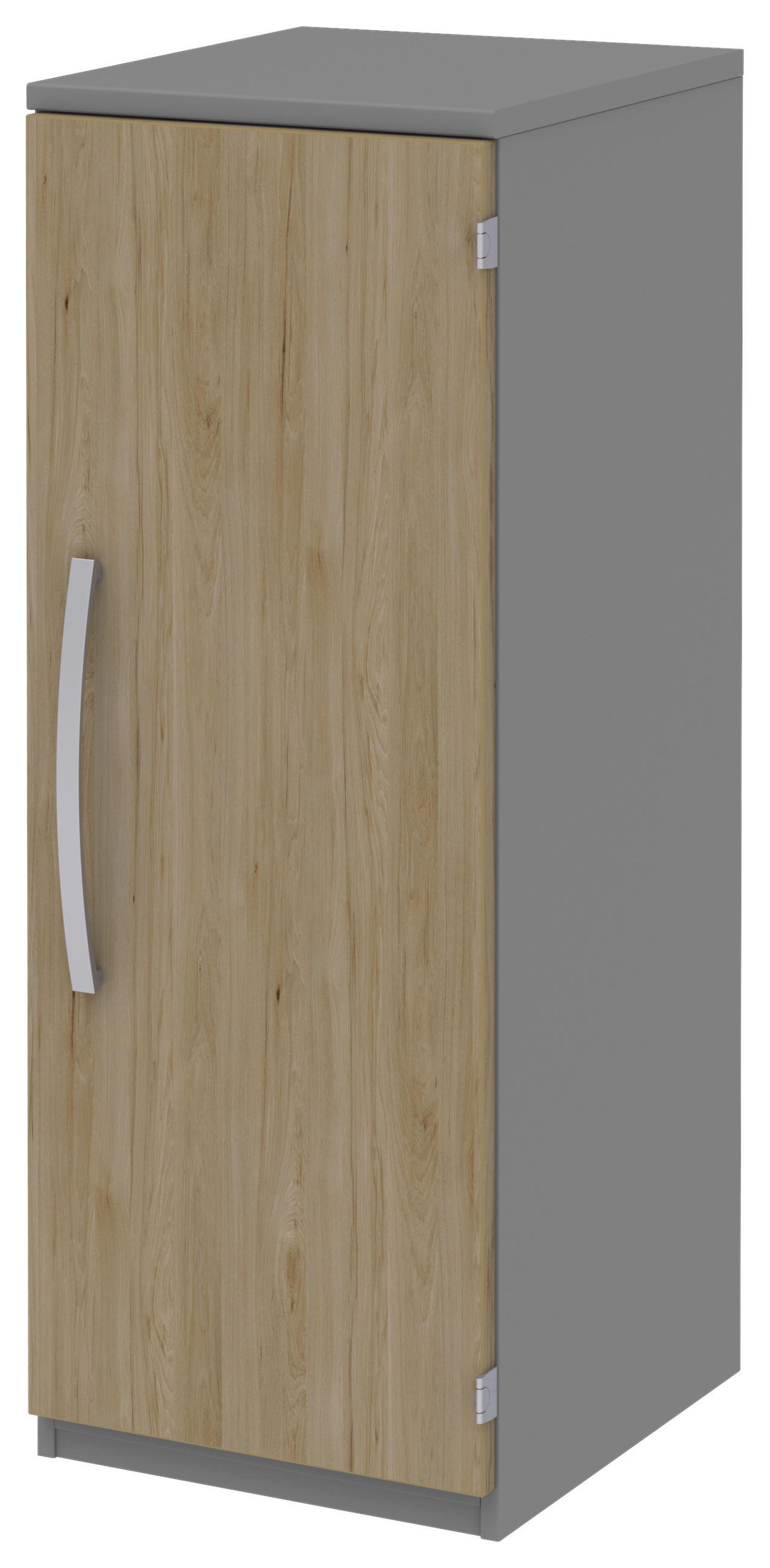 AKTENSCHRANK Grau, Eichefarben  - Eichefarben/Grau, KONVENTIONELL, Holzwerkstoff (40/111,7/43cm) - Moderano