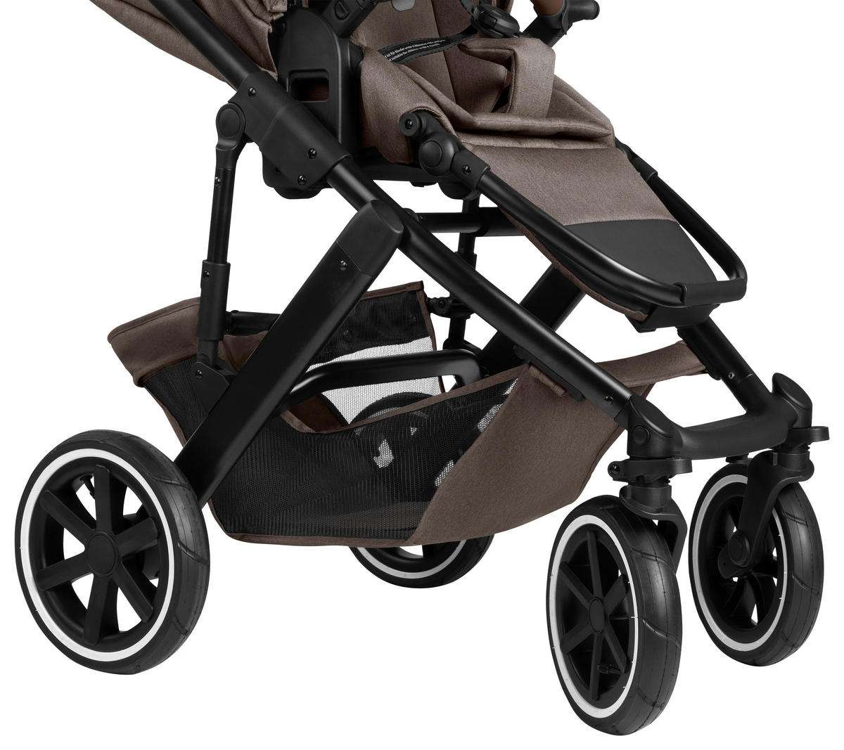 KINDERWAGENSET  Salsa 5 Air Frühjahrs-Set  Nature  - Graubraun/Schwarz, Basics, Textil/Metall (63/118/95.5cm) - ABC Design