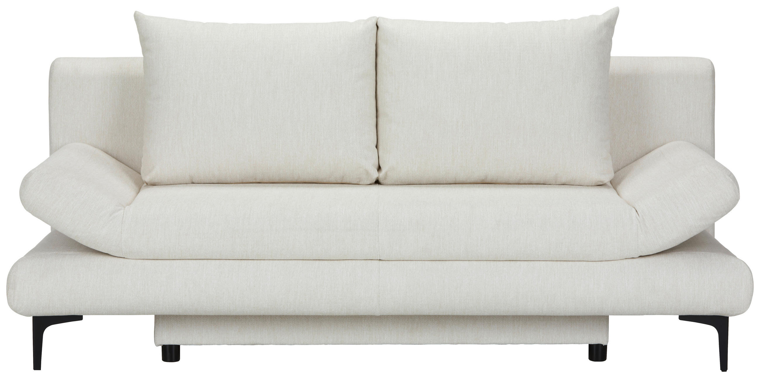 BÄDDSOFFA i flatväv vit  - vit/svart, Modern, textil (191/42-76/86cm) - MID.YOU