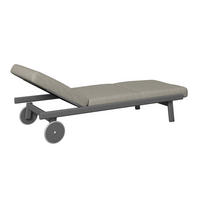 SONNENLIEGE 205/38,5/80 cm Esche  - Taupe/Anthrazit, ROMANTIK / LANDHAUS, Holz/Textil (205/38,5/80cm) - Dieter Knoll