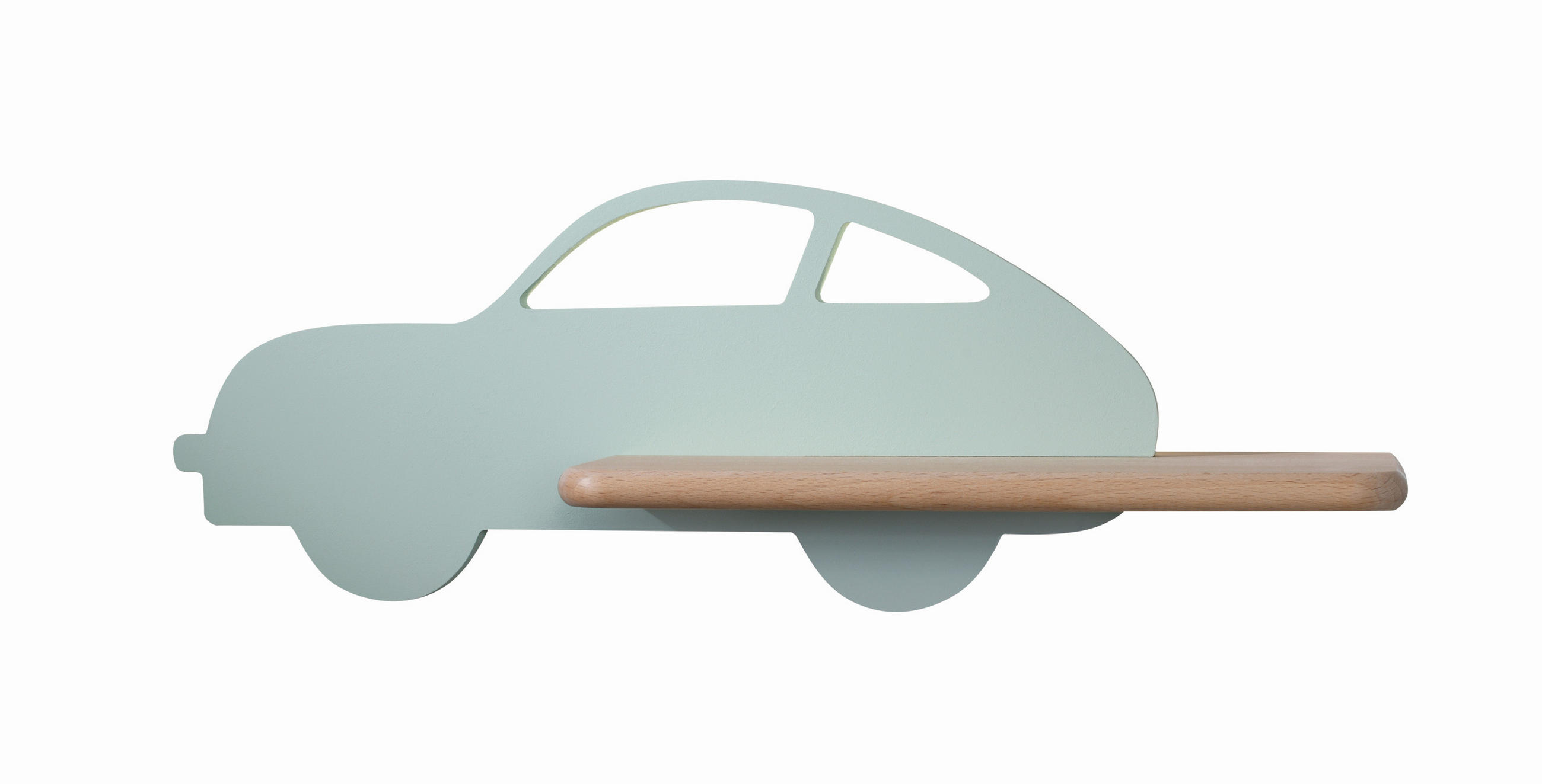 XXXLutz Kinderwandleuchte Car Mintgrün 12x15x43 cm