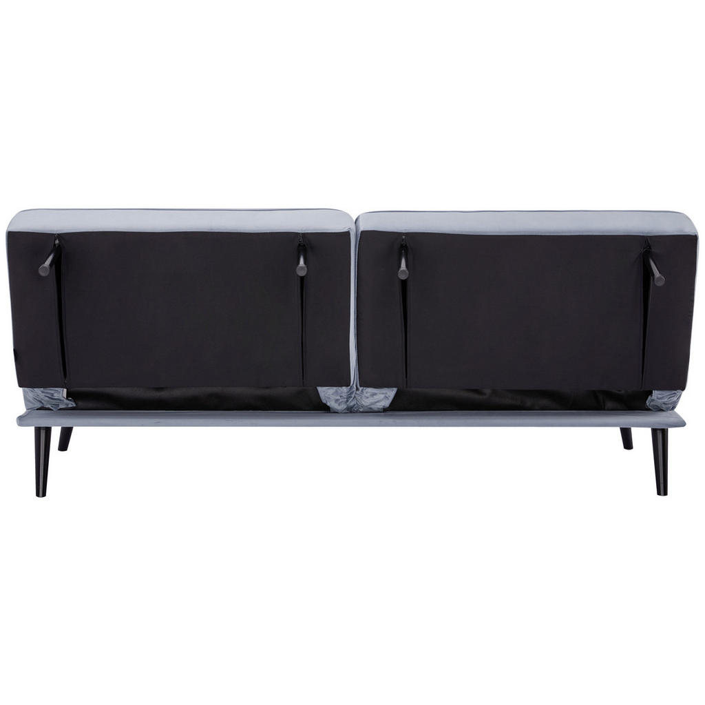 Thumbnail - Ti'me Schlafsofa, Hellblau, Textil, Buche, massiv, Uni, 3-Sitzer, 191x81x81 cm, Schlafen auf Sitzhöhe, Wohnzimmer, Sofas...