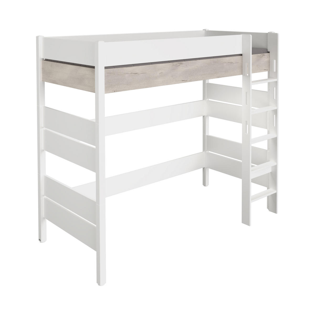 HOCHBETT 90/200 cm Weiß, Silbereichenfarben von PAIDI
